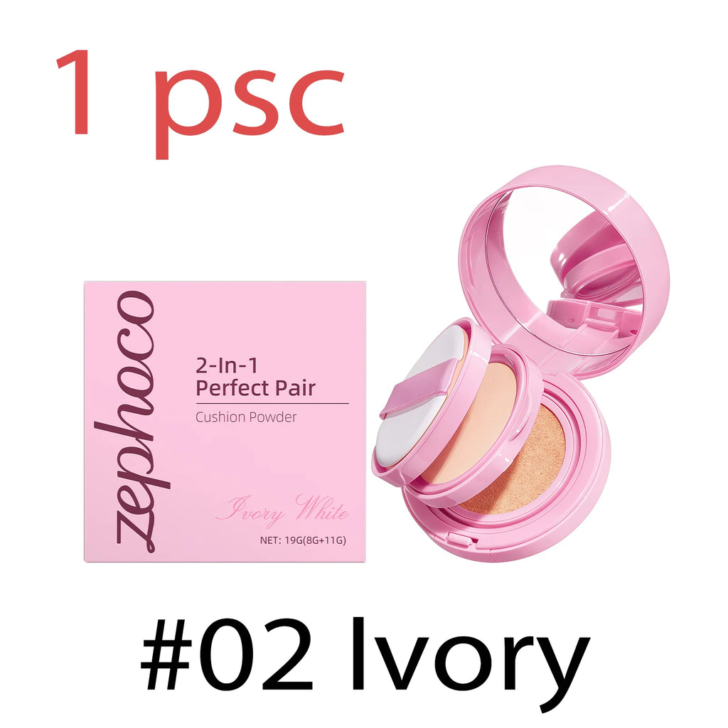 Long Lasting Oil Control Cushion Foundation with Buildable Coverage – Natural Finish, Lightweight & Portable
