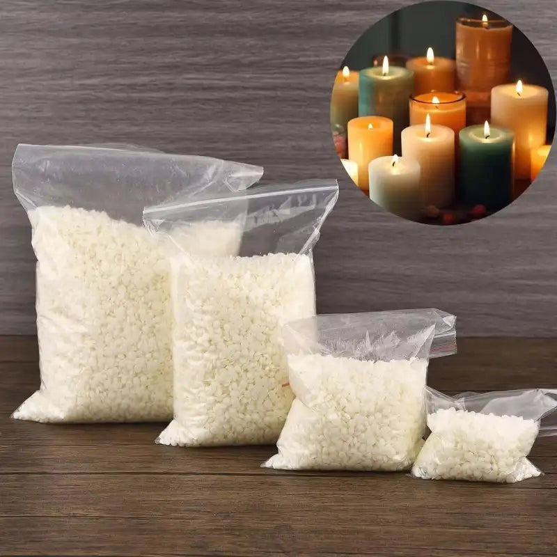 Natural Soy Wax for Candle Making - Additive-Free, Smokeless, Long Burn Time
