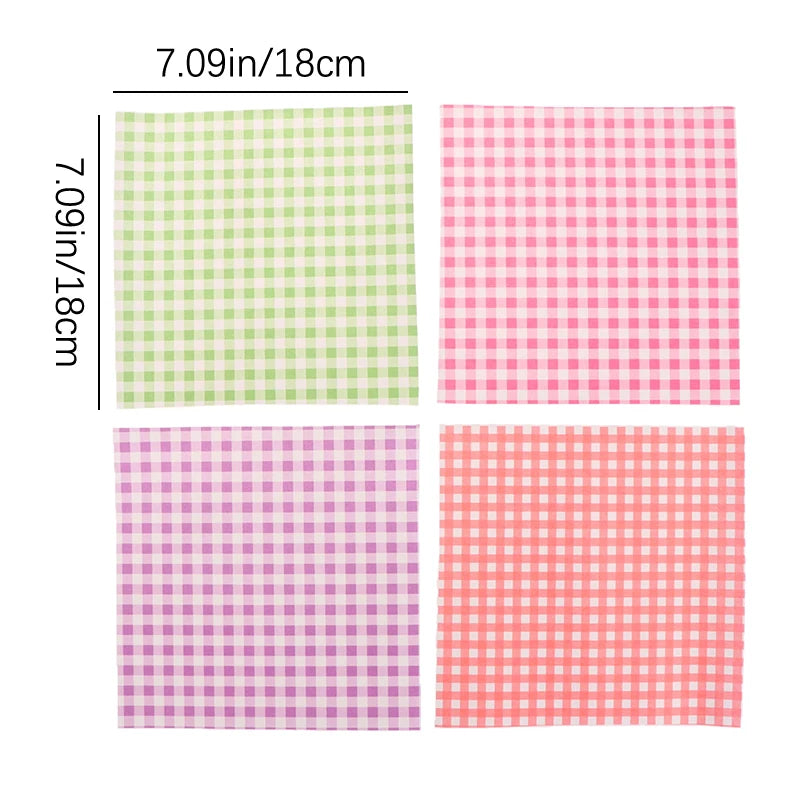 100Pcs Food Waxed Paper Oil-Proof Wrap for Baking Sandwiches Fries 18cm