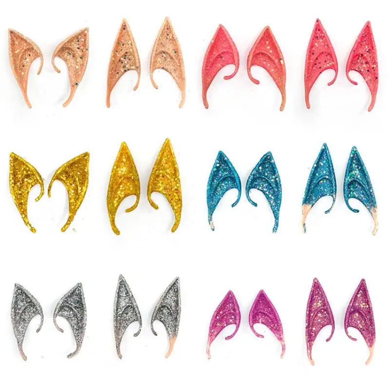 Halloween Elf Ear Latex Cosplay Accessories for Fantasy Costumes
