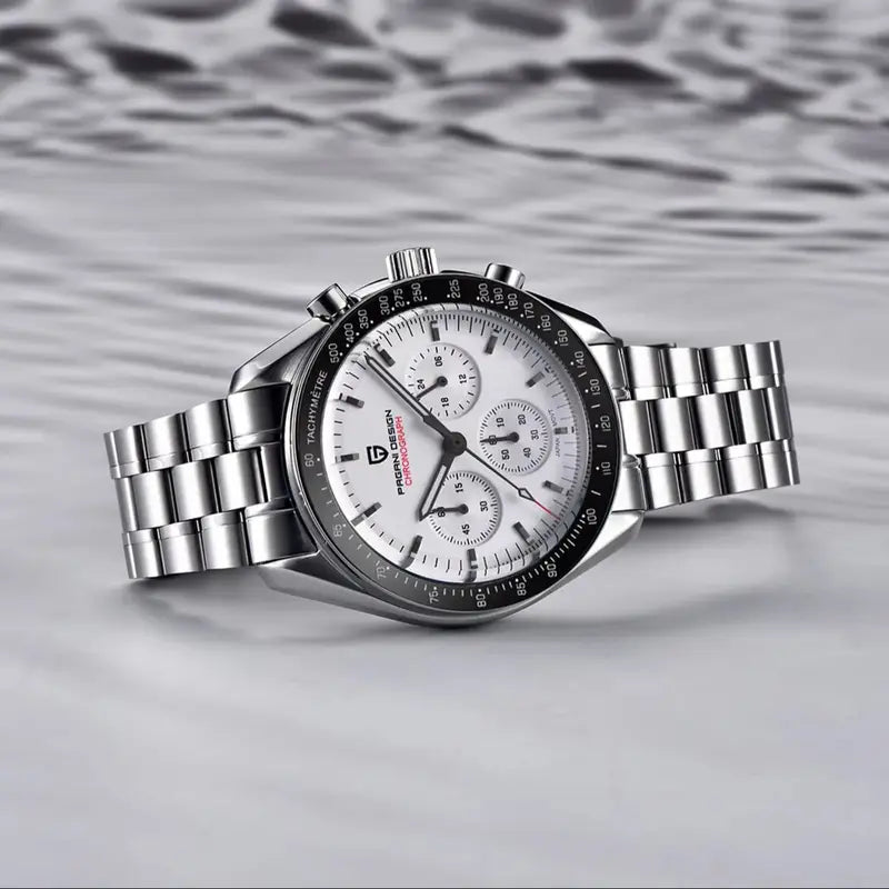 Men's Sport Chronograph Watch with 100M Waterproof AR Sapphire Glass