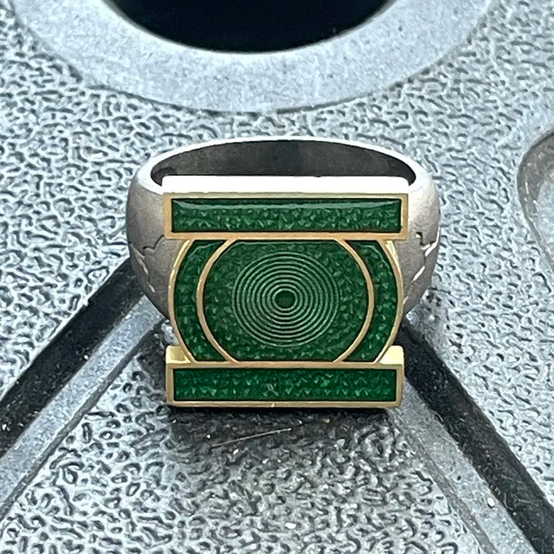 DC Lanterns Green Lantern Corps Ring Metal Cosplay Prop Collectible Accessory