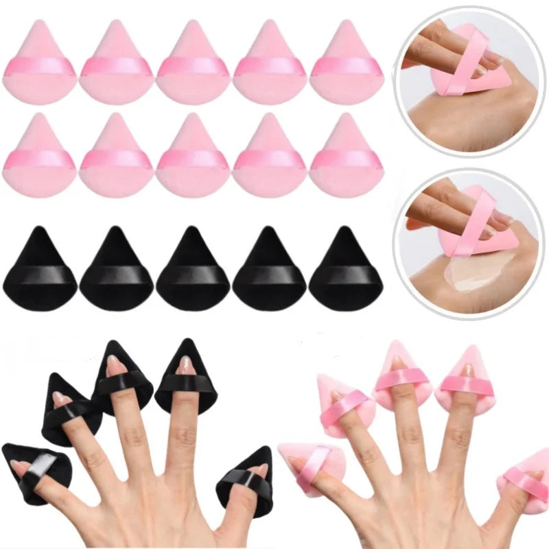 Mini Velvet Powder Puff Set - 10-30 Makeup Foundation & Concealer Applicators