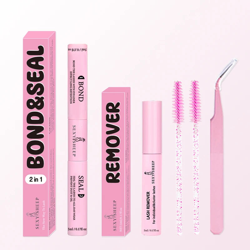 Lash Cluster Glue & Seal 10ml Eyelash Adhesive for Clusters Long-Lasting