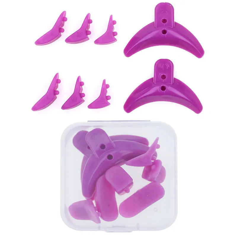 Reusable Silicone Eyelash Perm Pads with Lash Lift Rods - Anti-Slip & Multi-Size