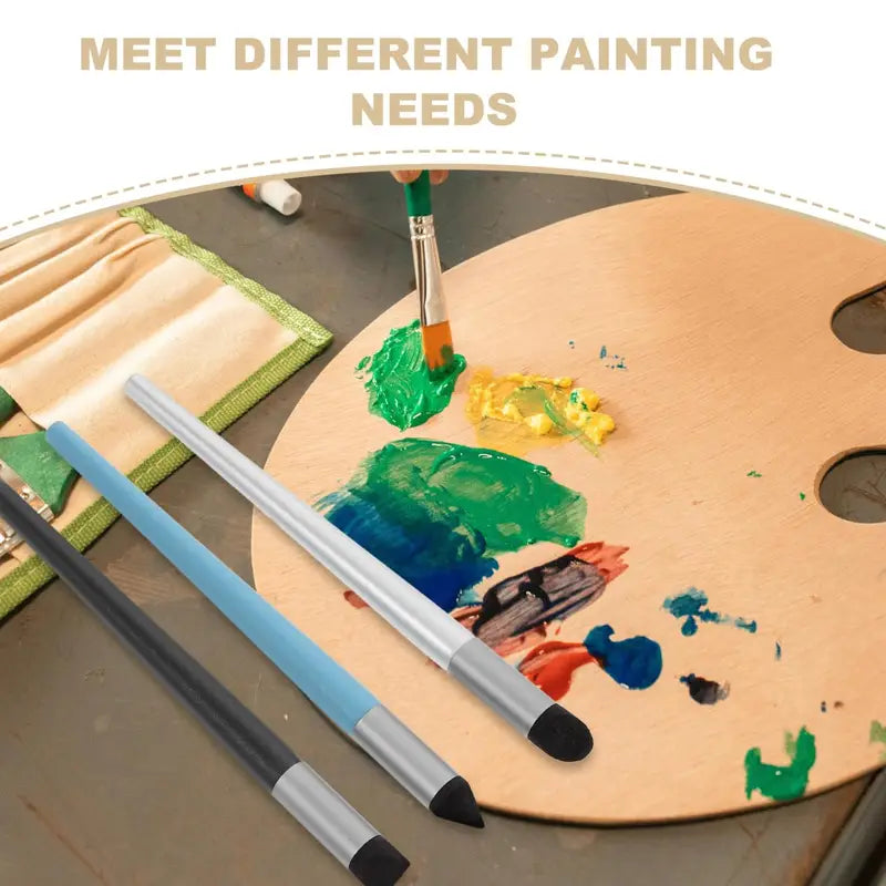 Professional Oil Pastel Blending Stump Set - Soft Sponge Art Tools for Blending & Detailing
