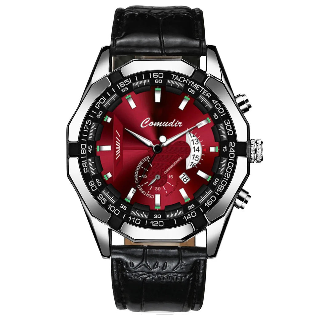 Quartz Watch Movement for Men Non-Noctilucent Waterproof Luminous Simple Steel Band