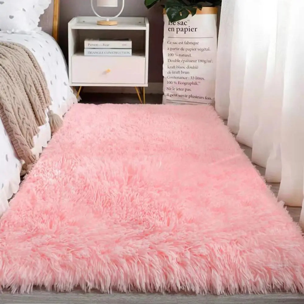 Machine Washable Shaggy Area Rug for Bedroom and Indoor Floors – Soft Non-Slip Carpet