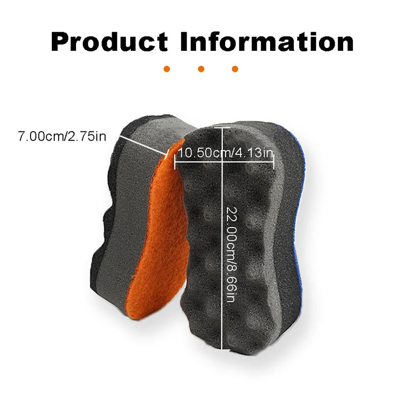Car Wash Sponge 3-Layer Foam Cleaning Block for Vehicle Detailing & Care