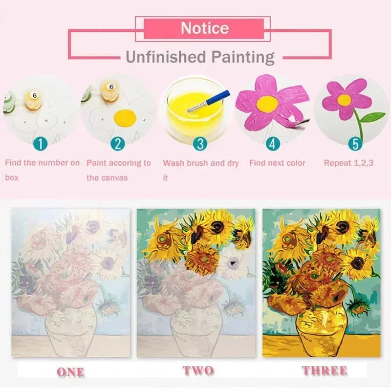 Oil Painting By Numbers Religious Mary Jesus DIY Canvas Art Gift - Multiple Sizes