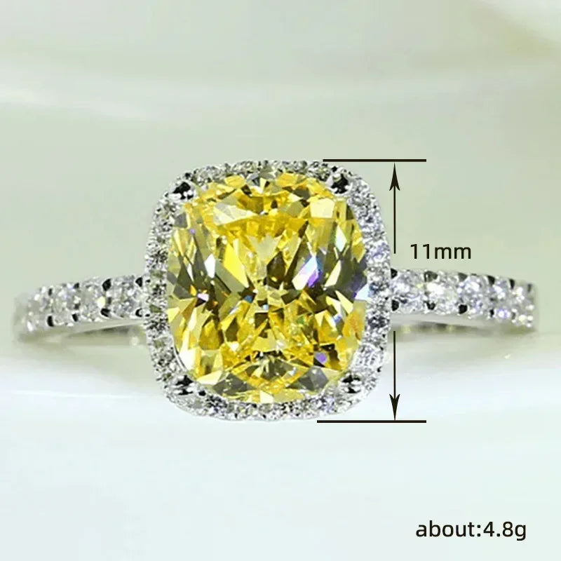 Elegant Cubic Zirconia Women’s Ring - Luxury Wedding Anniversary Jewelry