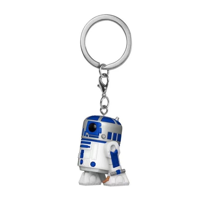 Kids PVC Keychain Toy Set - Baby Yoda, Obi-Wan, Boba Fett, Mandalorian