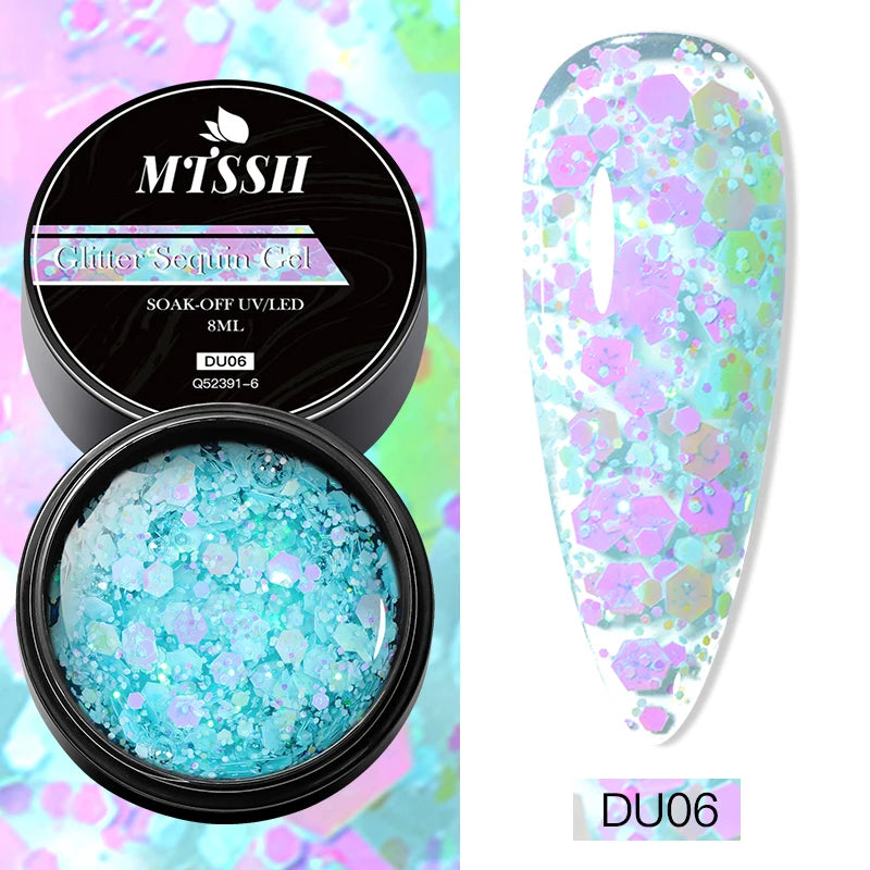 Professional Gel Nail Polish Set - Semi Permanent Nail Art Colors with No Wipe Top Coat