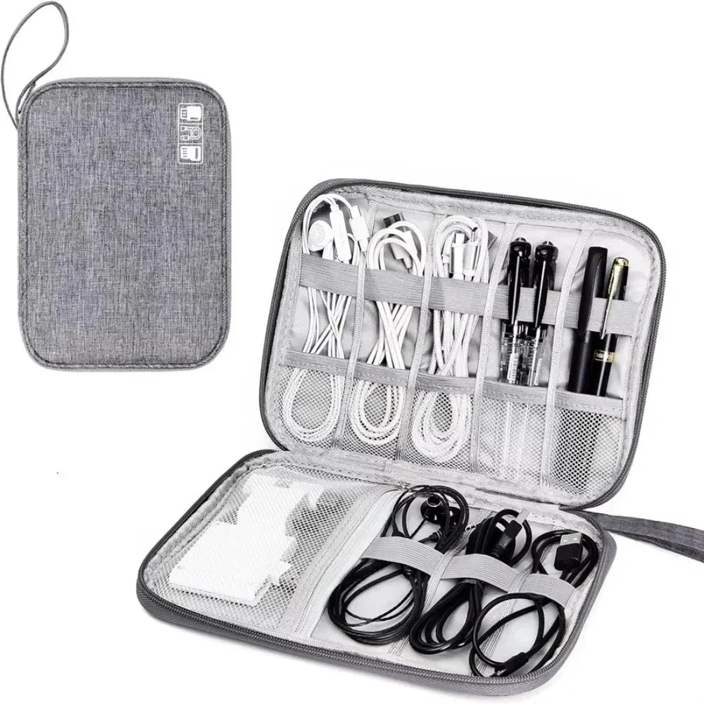 Waterproof Cable Organizer Bag for USB Chargers & Accessories