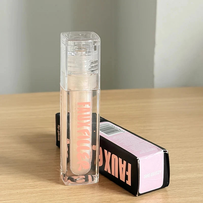 Hydrating Clear Lip Gloss with Lip Oil - Long-Lasting, Waterproof, High Shine