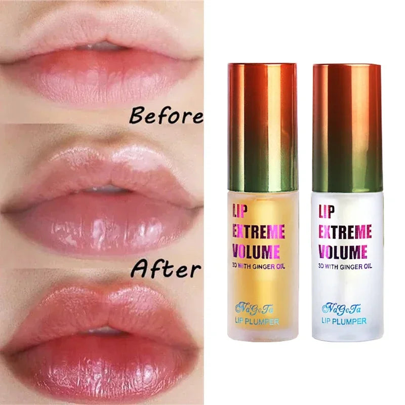 Lip Plumper Oil Serum for Hydrated, Voluminous Lips - Long-Lasting & Repairing