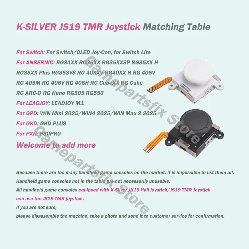 Electromagnetic Joystick Replacement for Switch & NS OLED - 2/4/10pcs