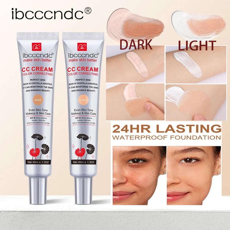Moisturizing Correcting CC Cream Waterproof Anti-Sweat Makeup for Women