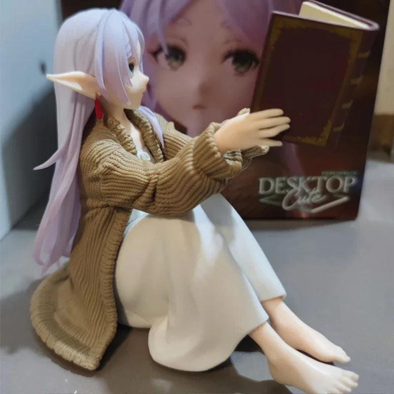 Anime Figure Desktop Toy - Frieren Beyond Journey's End Action Figurine, 12cm ABS PVC Model, No Night Suit, Multiple Colors