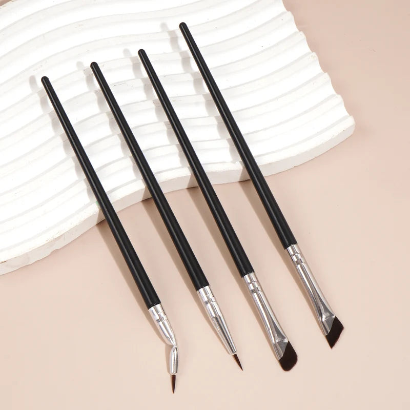 Professional 4-Piece Eye Makeup Brush Set for Eyeshadow Eyebrow & Eyeliner