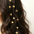 Bohemian Gold and Silver Star Hairpins 10-Piece Hair Accessories Set