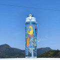 750ml Kids Water Bottle with Silicone Straw Leakproof Summer Sippy Cup