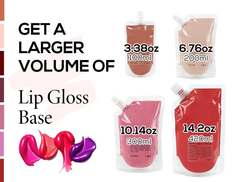 200ml Lip Gloss Base for DIY Makeup, Bulk Lipstick & Lipstick Refill