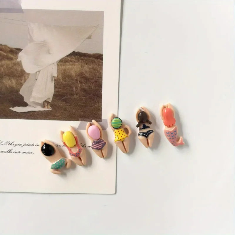 Magnetic Refrigerator Magnets 6-11pcs Little People Resin Home Decor & Gift Set