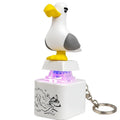 Rechargeable Bird Keychain with Sound & LED Light - Stress Relief Toy