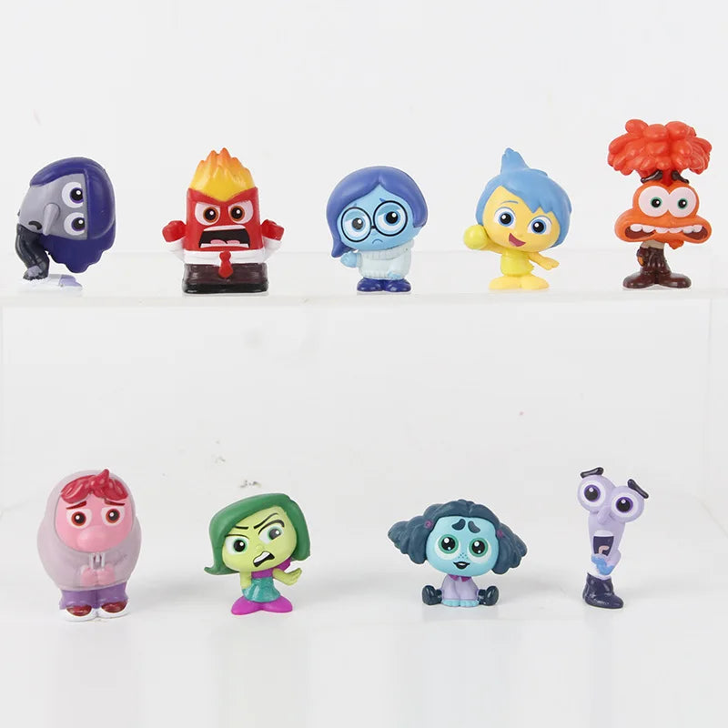 Mini Inside Out Action Figures Set - 9PCS Toy Figurines for Kids & Fans