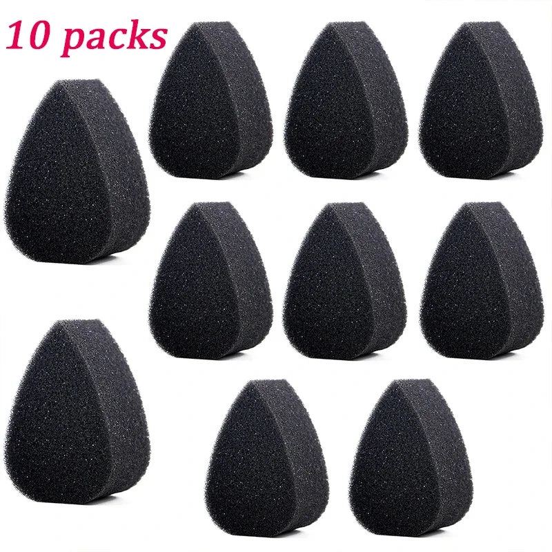 Facial Painting & Makeup Sponge Block - Water Droplet Semi-Circular Design, Multi-Color