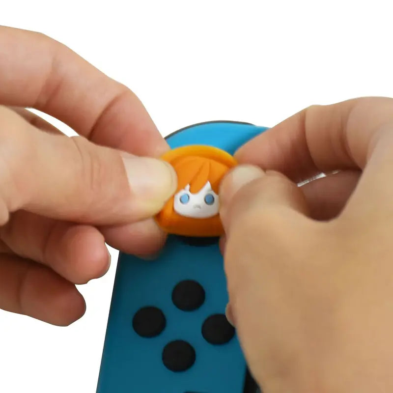 2pcs Silicone Rubber Thumb Grips for Nintendo Switch Pro PS5 Xbox Controller Protective Cover