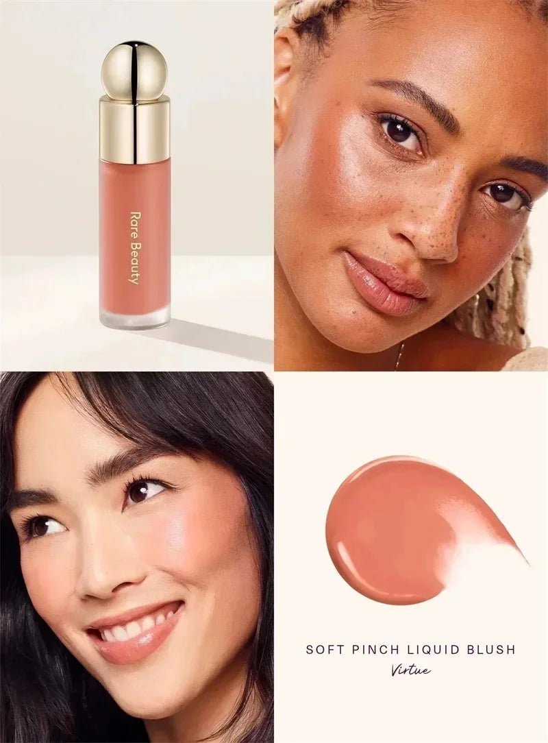 Silky Touch Highlighter & Liquid Blush Palette - Long-Lasting Oil Control Makeup