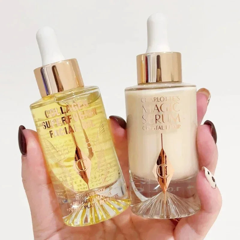 Charlotte Tilbury Nourishing Powder Duo with Moisturizing Oil - Skin Nourishment & Makeup Enhancement