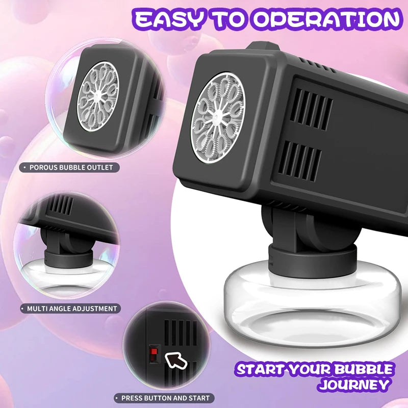 10 Hole Bubble Floor Machine for Weddings Outdoor Activities Child Play Non Battery
