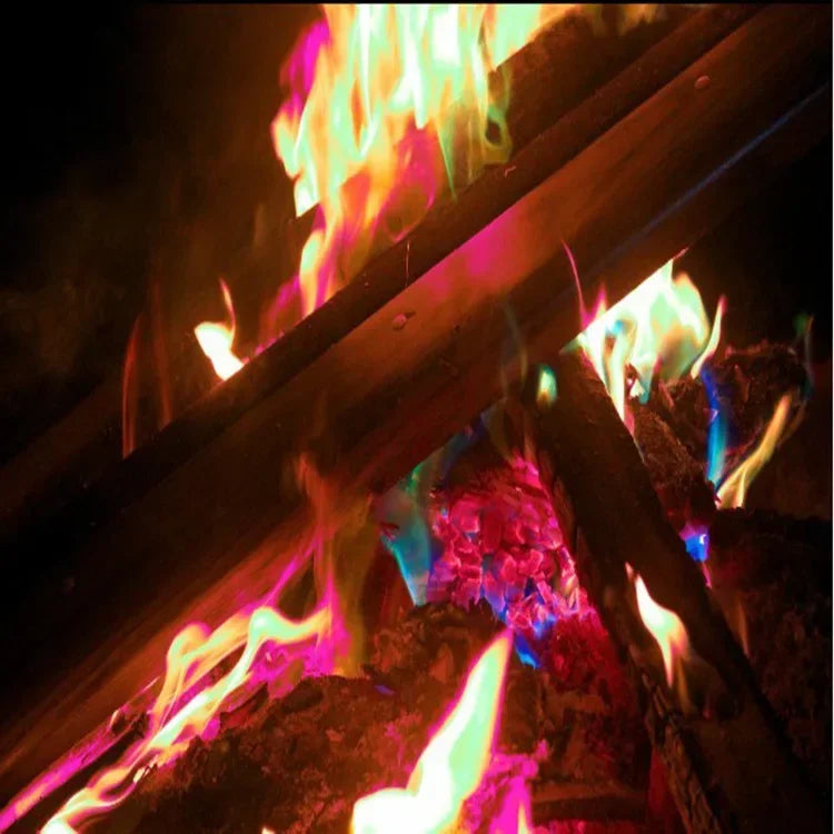 Color Changing Fire Powder 10 Packs for Campfire Fireplace Party & Bonfire