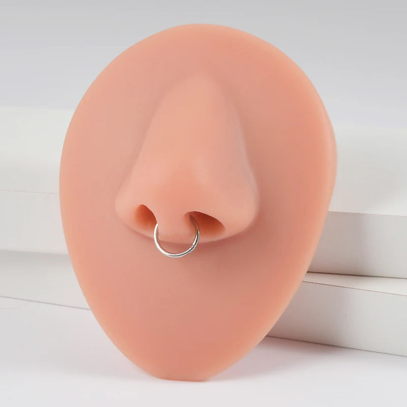 Large Size Septum Clicker Segment Hinged Ring Nose & Ear Piercing Jewelry