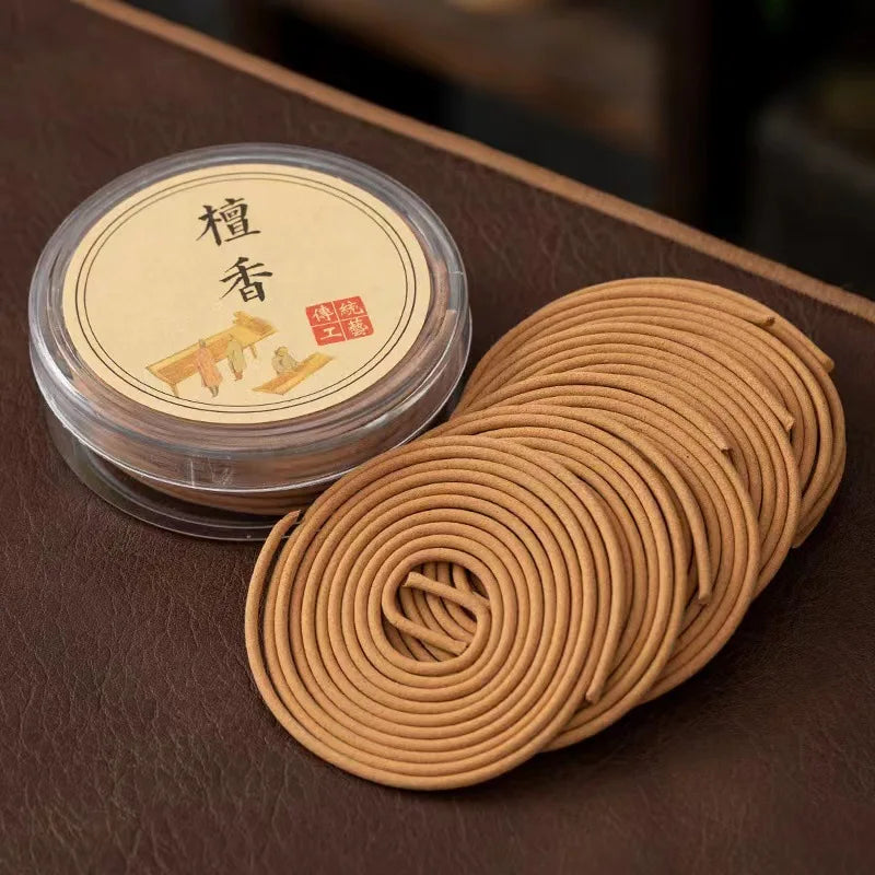 Natural Coil Incense Plates Set - Aromatherapy Yoga Fragrance for Indoor Use