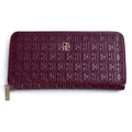 Luxury Women's Wallet with Embossed Initials Compact Leather Purse