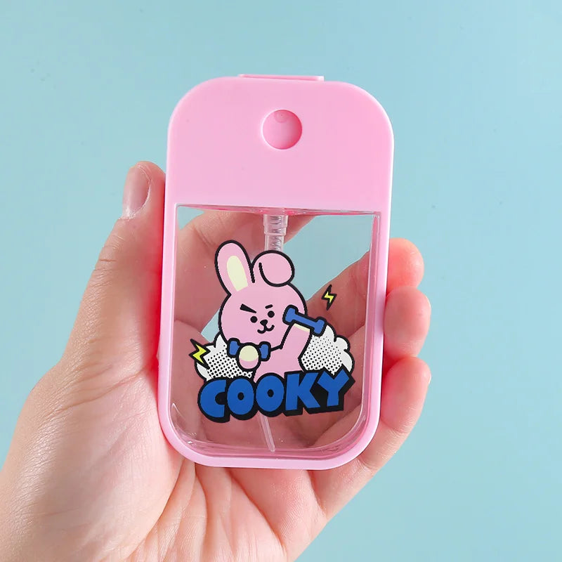 45ML Cute BT21 Plastic Water Mist Spray Bottle for Hand Sanitizer & Perfume