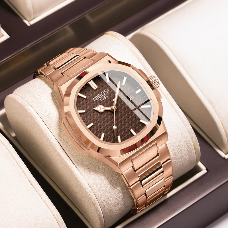 Men's Military Style Quartz Watch Waterproof Auto Date Wristwatch
