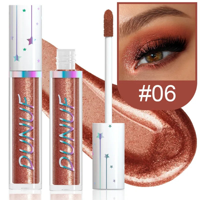 24-Color Liquid Eyeshadow Stick Metallic Glitter Waterproof Stage Makeup