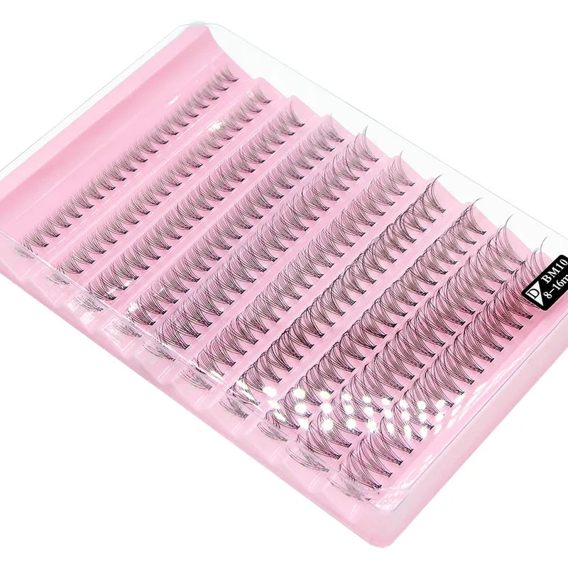 200pcs Natural Style Eyelash Clusters Mix 8-16mm Volume Mink Lash Extensions