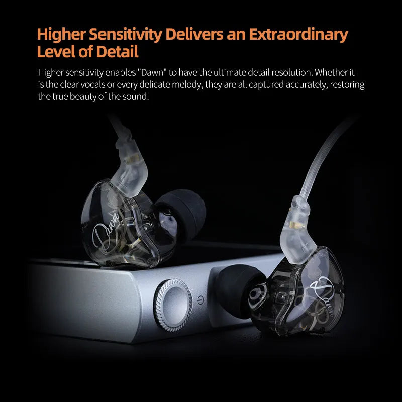 HiFi In-Ear Earphones with Dual Dynamic Drivers for Music & Gaming – Noise Reduction Earbuds