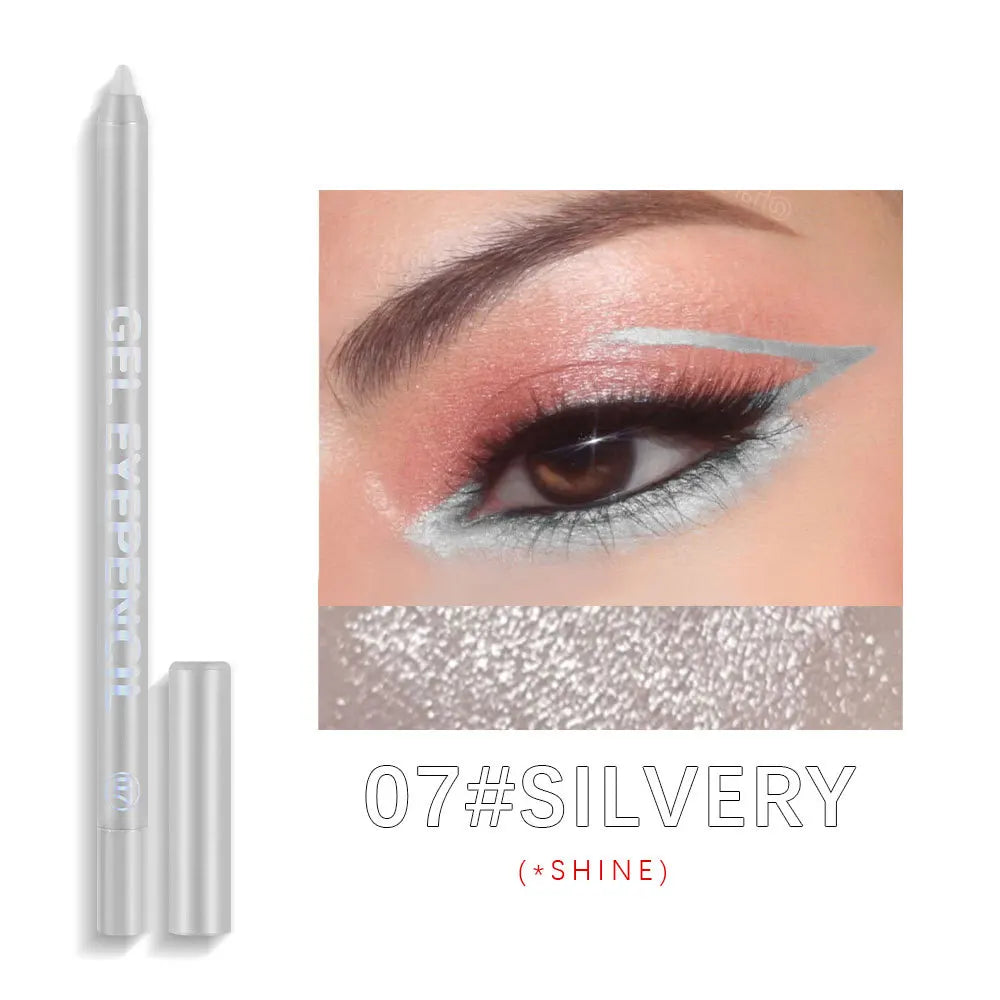 Waterproof Pearlescent Eyeliner Pencil Set - Matte, Long-Lasting, Multiple Colors