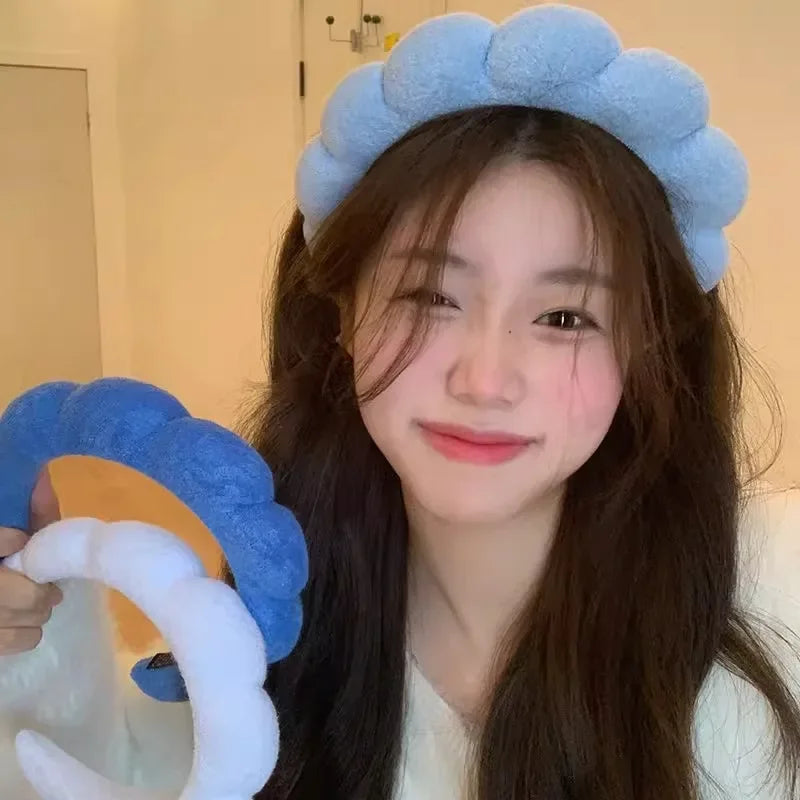 Fashion Sponge Headband for Women Girls - Puffy Hair Band Makeup & Hair Accessories