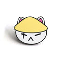 Cat Enamel Pin Badge - Cute Cartoon Music Lover Accessory