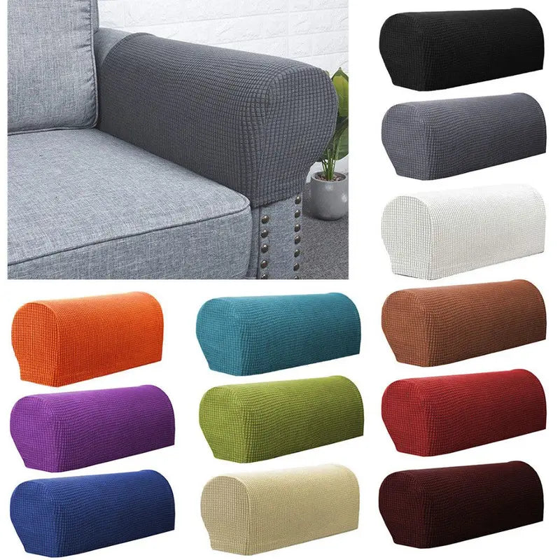 Stretch Armrest Covers for Sofa and Chair - Protectors for Furniture Set of 2