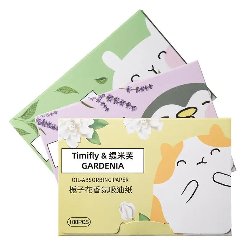 Face Oil Absorbing Blotting Papers 100Pcs - Oil Control Facial Wipes for Shine Removal
