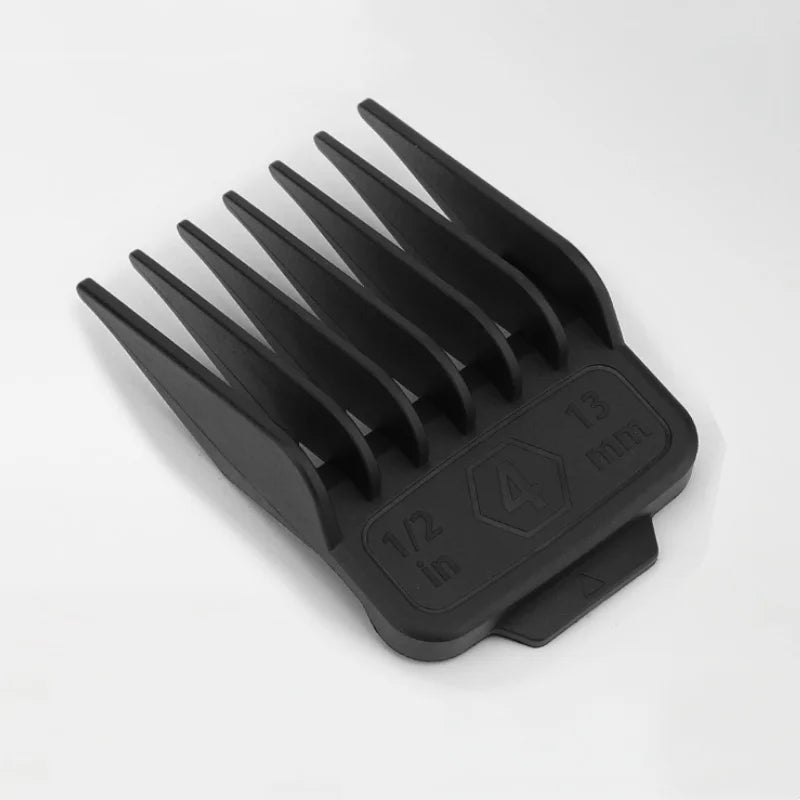 6-Pack Magnetic Hair Clipper Comb Guards for Wahl & Salon Use - Black
